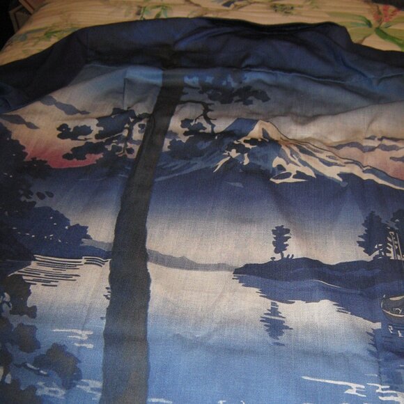 NWT TWO 2XL Unique Royaura Hawaiian Shirts Mt. Fuji and a Tropic Scene - Picture 7 of 15
